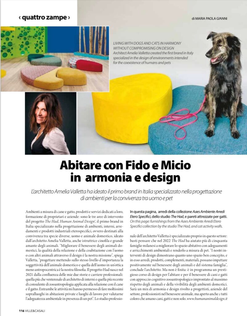 2023. Pet design consultant. Ville e Casali Nov/23