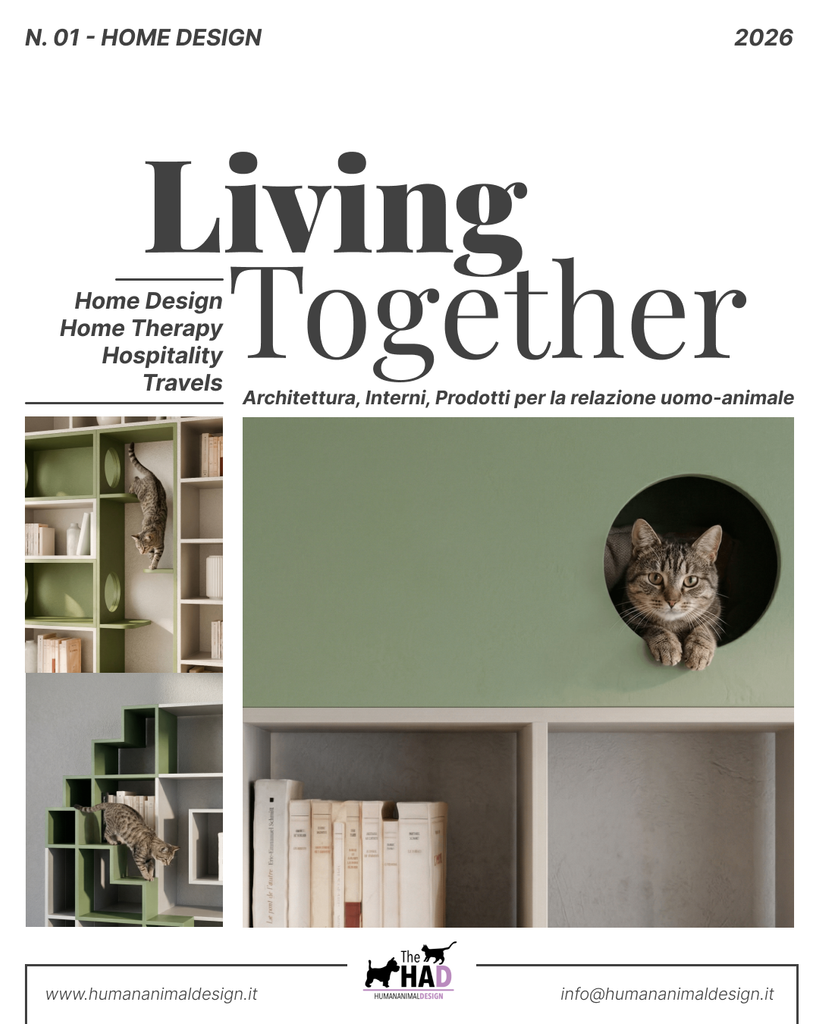 #1.2026 Living Together®: pet friendly living, nasce il nuovo spazio editoriale dedicato alla cultura del vivere con gli animali.